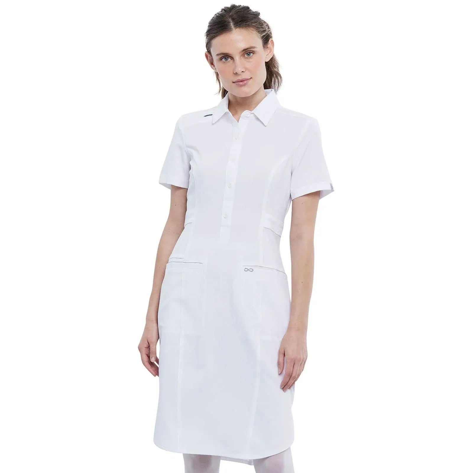 Infinity S Infinity CK510A Button Front Dress White