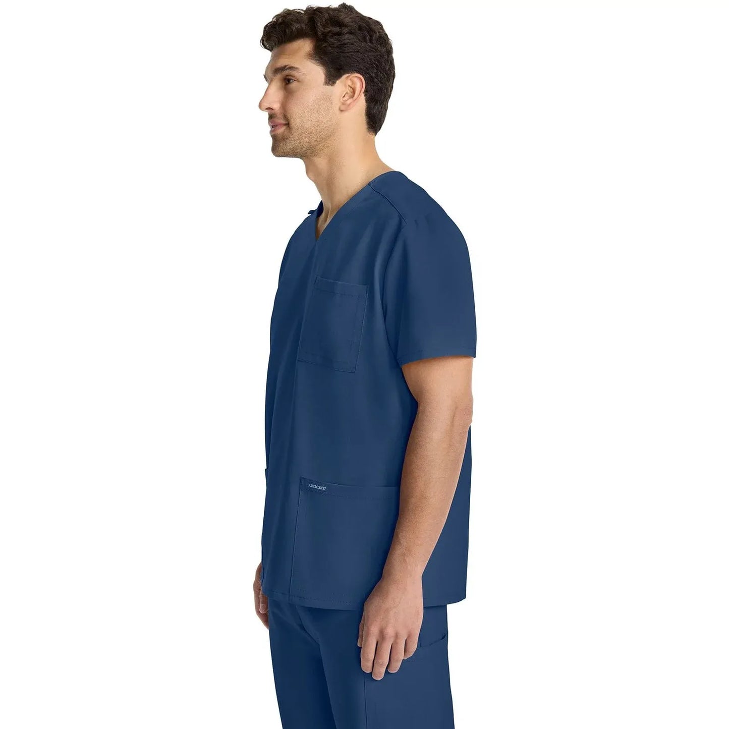 Infinity CK910A Scrubs Top Mens V-Neck Navy