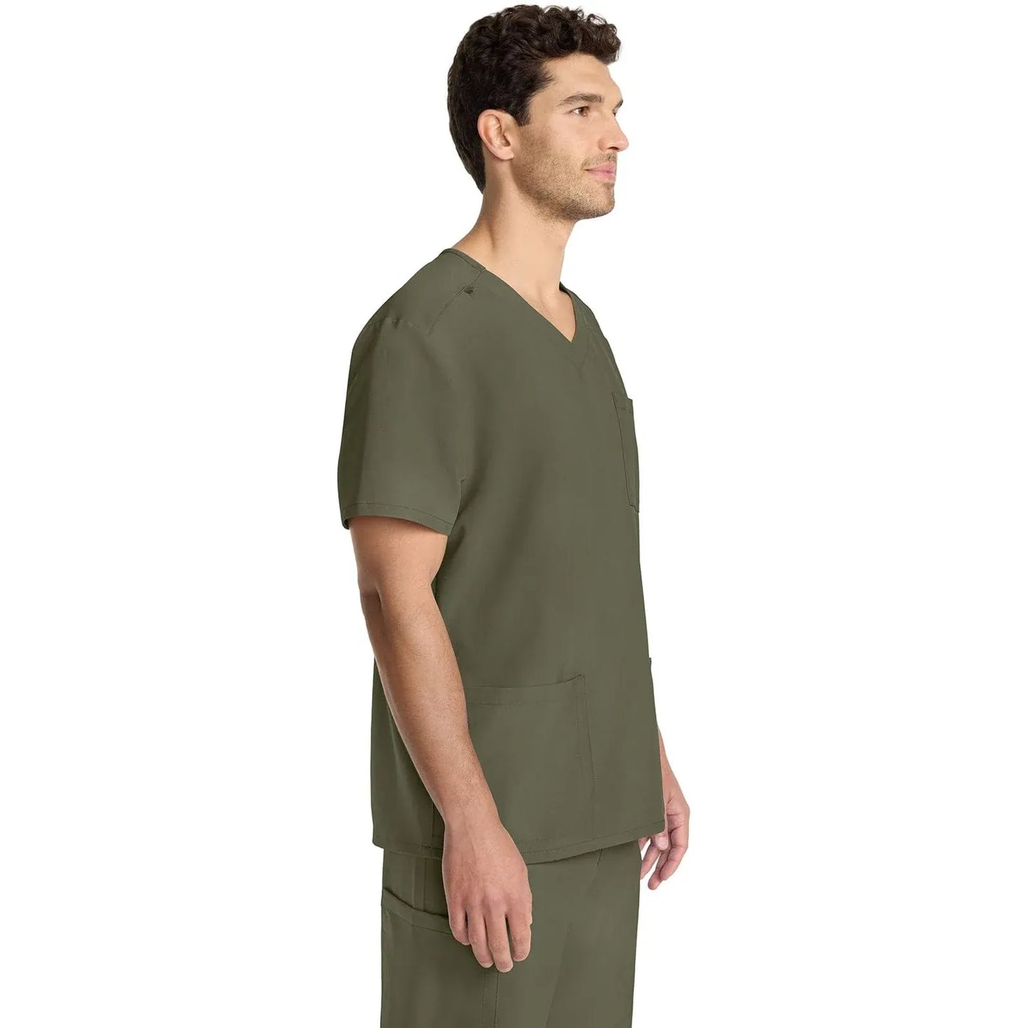 Infinity CK910A Scrubs Top Mens V-Neck Olive