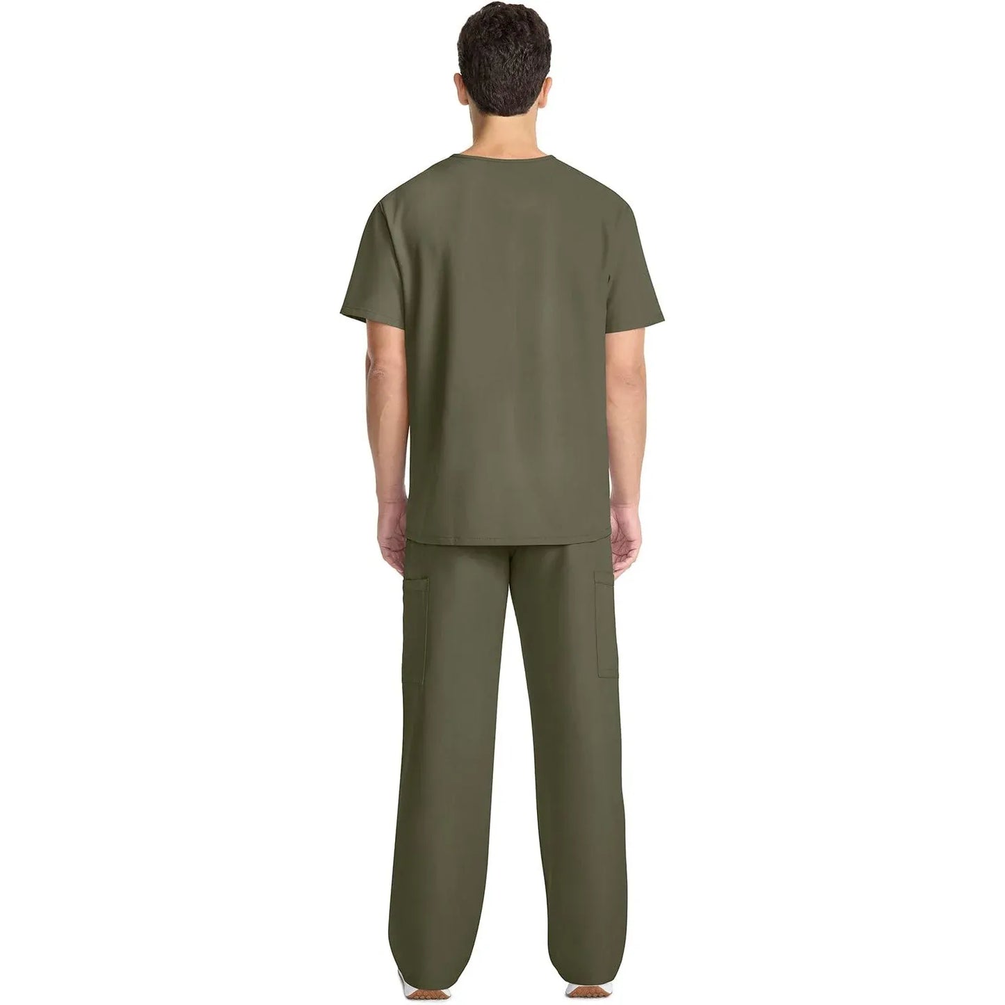 Infinity CK910A Scrubs Top Mens V-Neck Olive