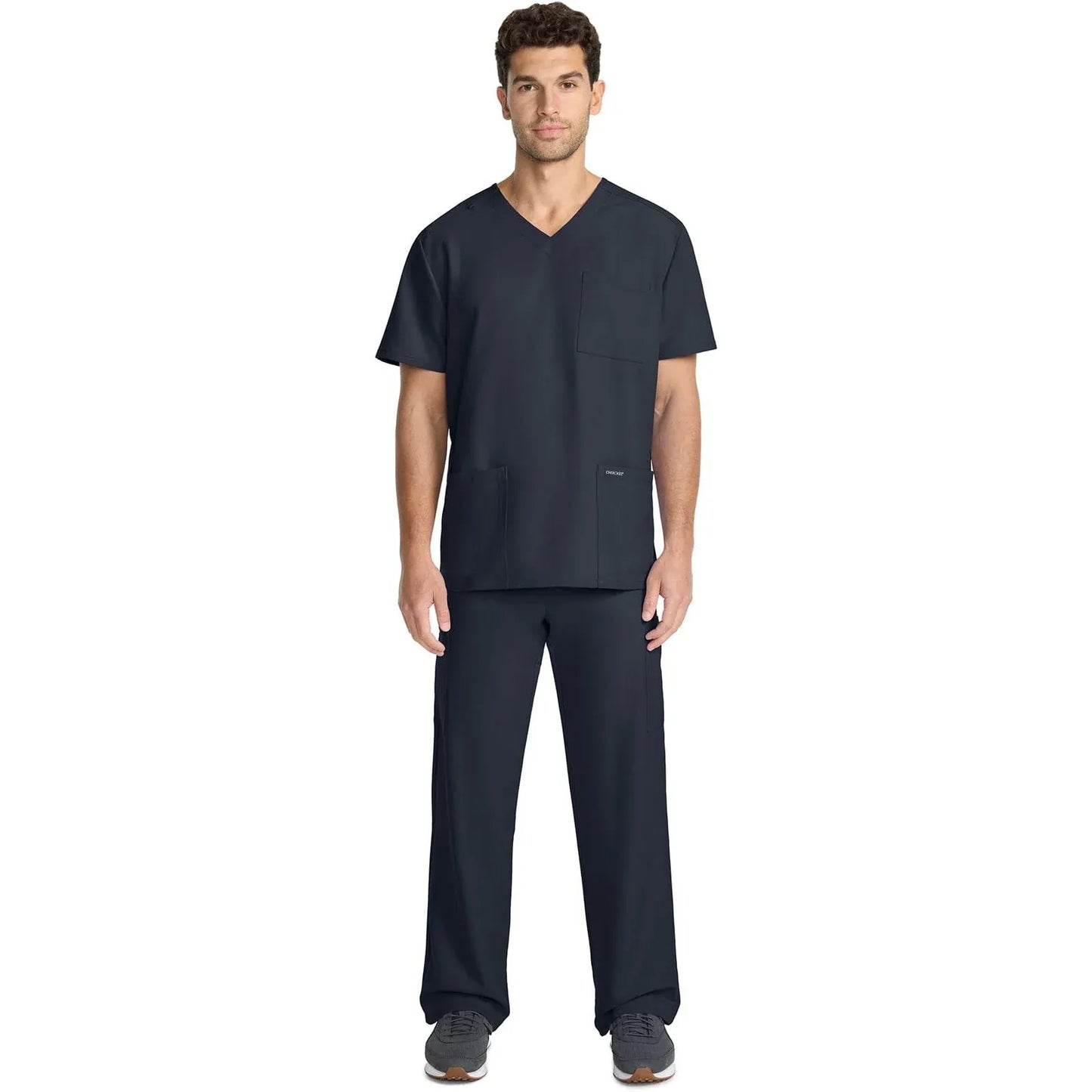 Infinity CK910A Scrubs Top Mens V-Neck Pewter