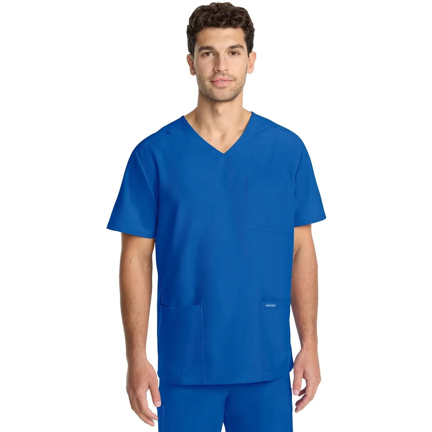 Infinity CK910A Scrubs Top Mens V-Neck Royal