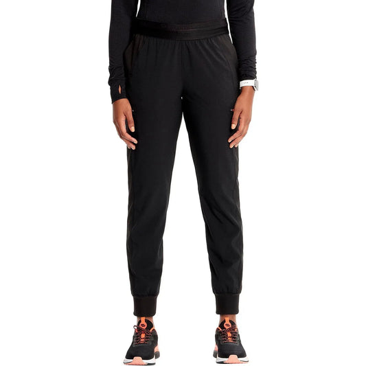 Infinity Scrubs Pants M Infinity IN122A Mid Rise Jogger Women Scrubs Pant Black