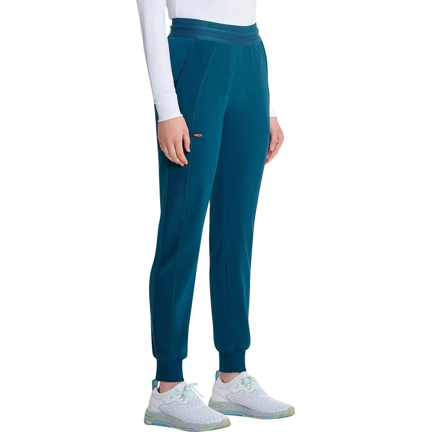 Infinity GNR8 IN122A Mid Rise Jogger Women Scrubs Pant Caribbean Blue