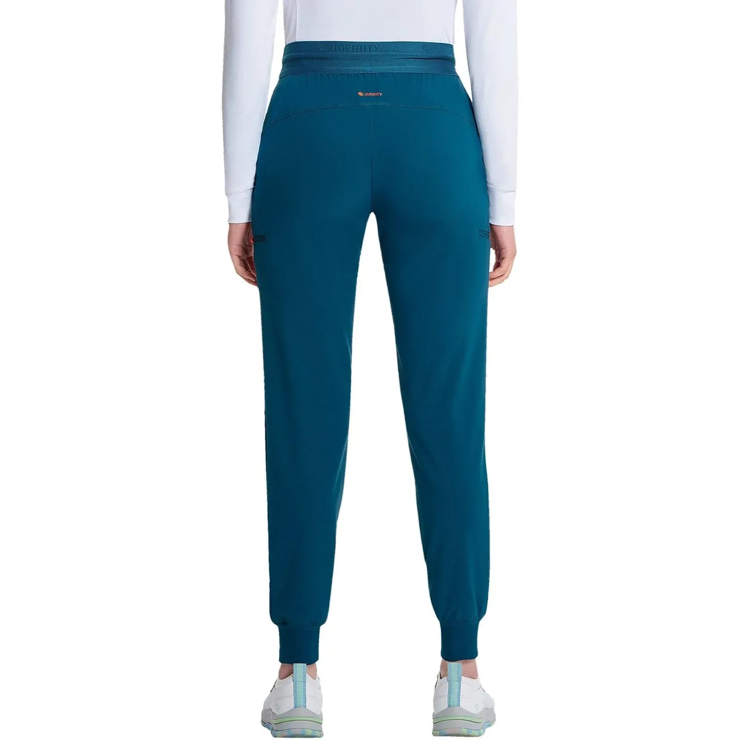 Infinity GNR8 IN122A Mid Rise Jogger Women Scrubs Pant Caribbean Blue