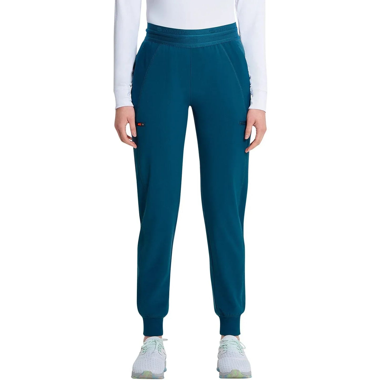 Infinity GNR8 IN122A Mid Rise Jogger Women Scrubs Pant Caribbean Blue
