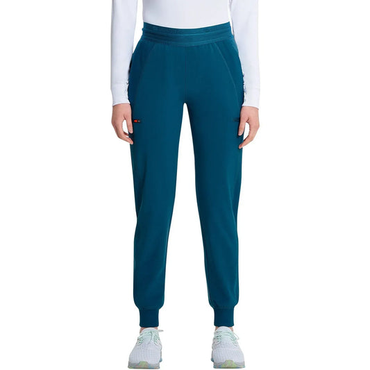 Infinity GNR8 IN122A Mid Rise Jogger Women Scrubs Pant Caribbean Blue