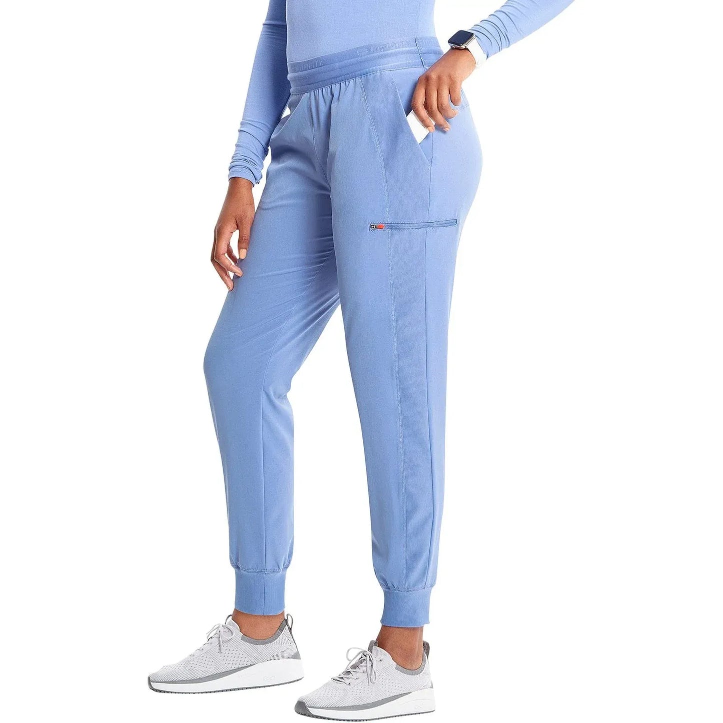 Infinity Scrubs Pants Infinity IN122A Mid Rise Jogger Women Scrubs Pant Ciel