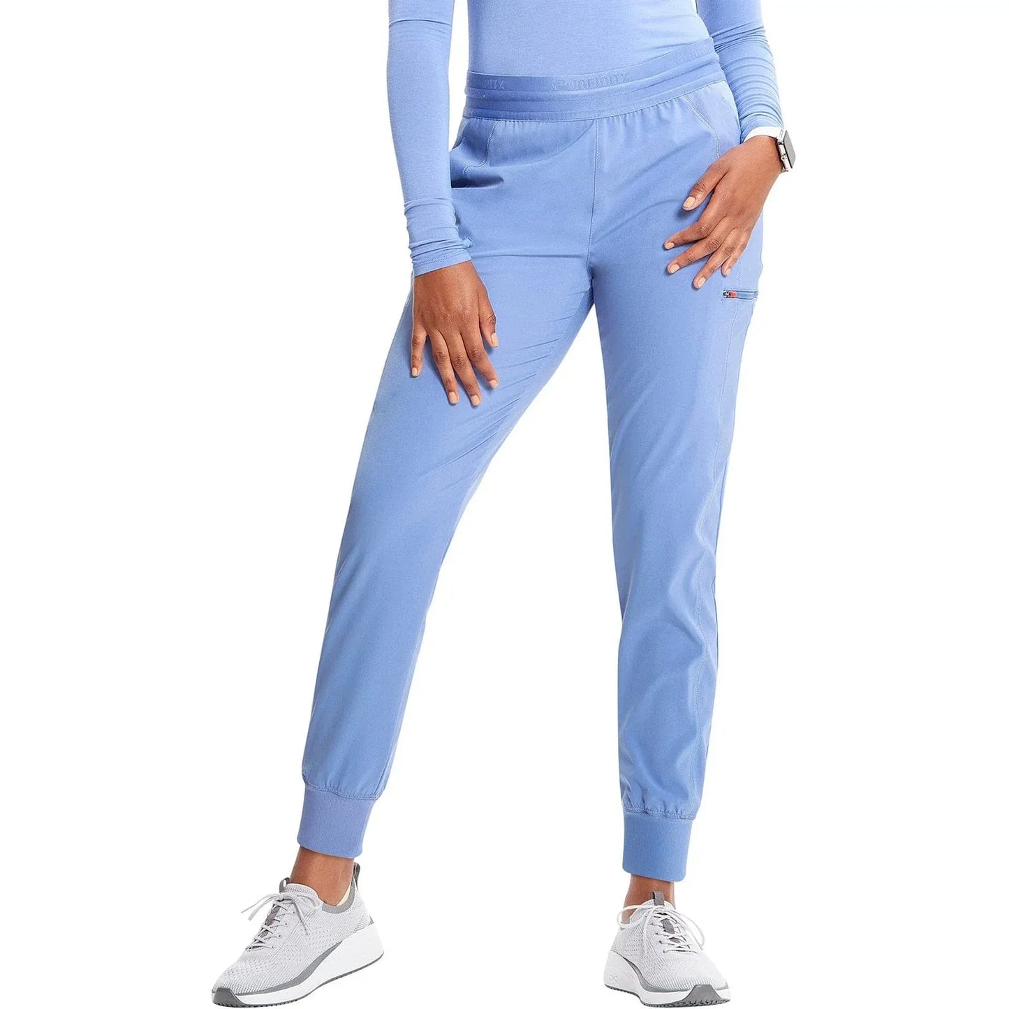 Infinity Scrubs Pants Infinity IN122A Mid Rise Jogger Women Scrubs Pant Ciel