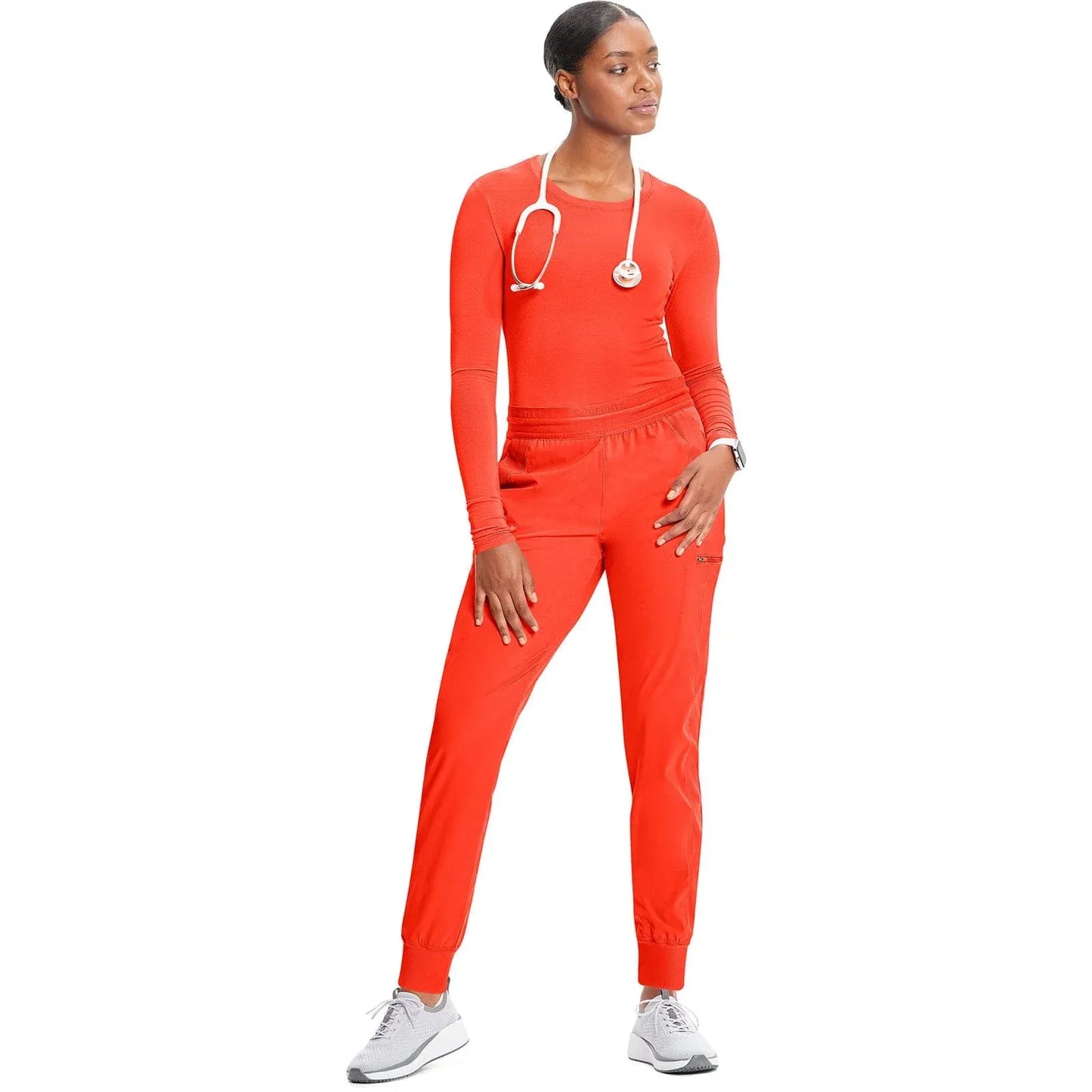 Infinity GNR8 IN122A Mid Rise Jogger Women Scrubs Pant Fire Bird