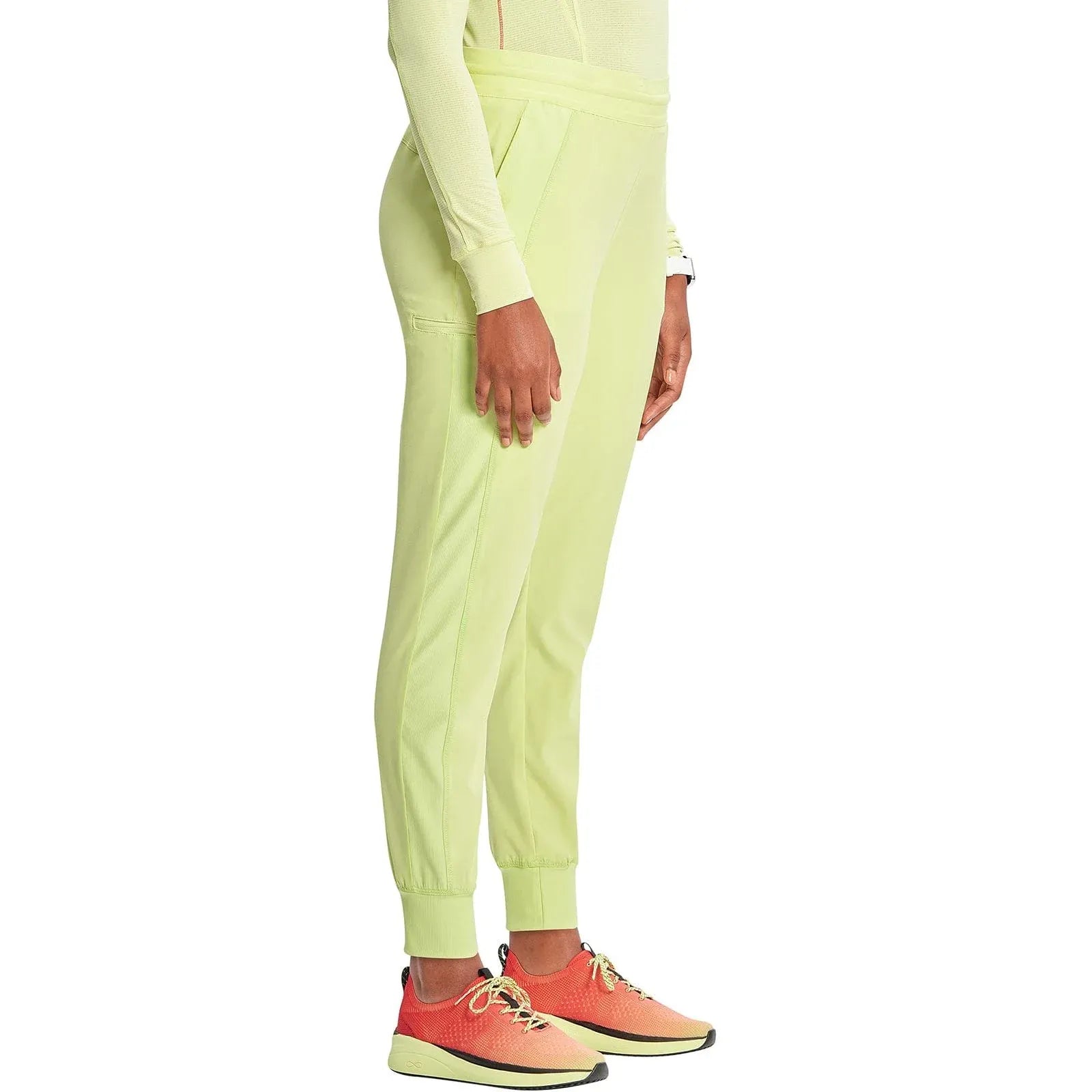 Infinity Scrubs Pants Infinity IN122A Mid Rise Jogger Women Scrubs Pant Green Energy