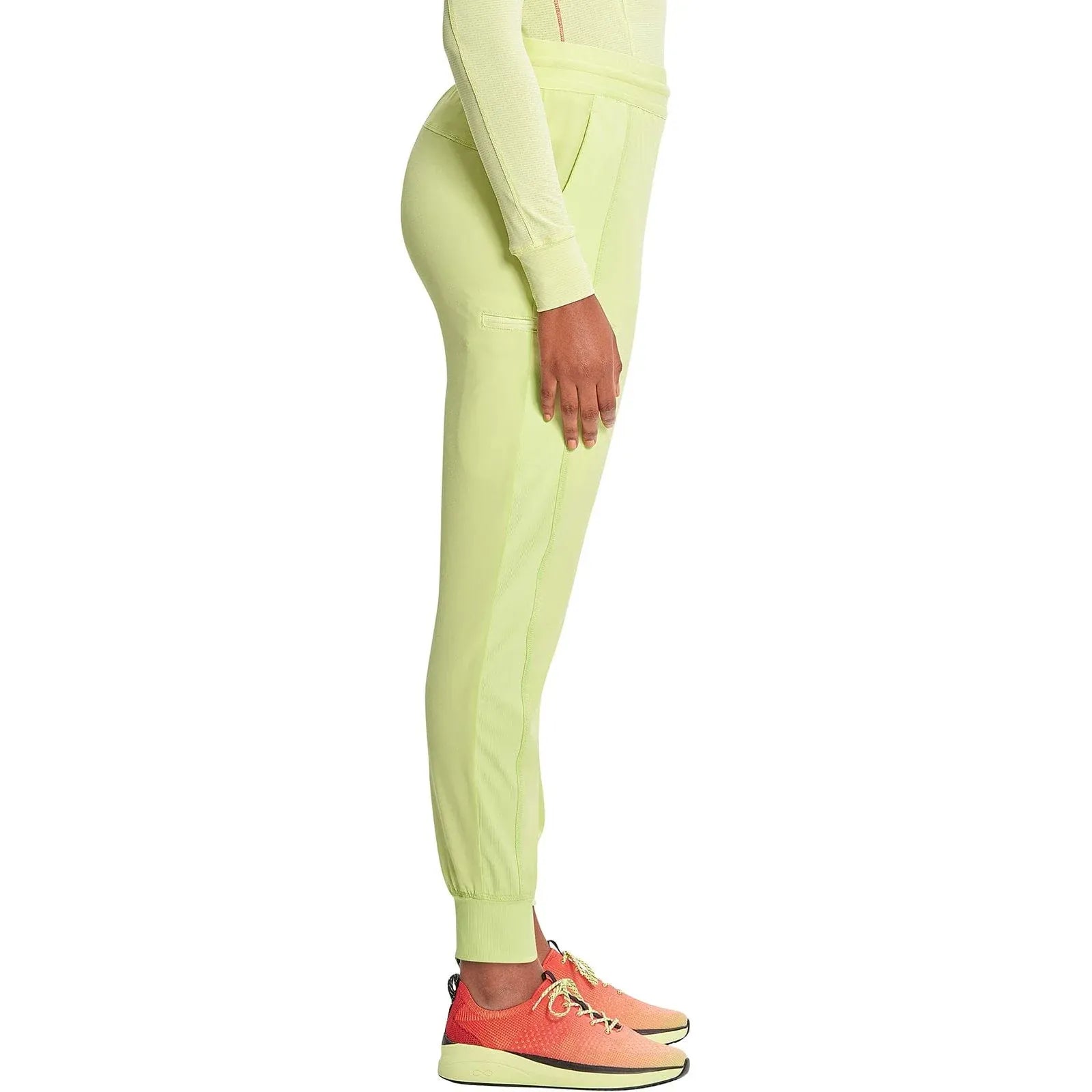 Infinity Scrubs Pants Infinity IN122A Mid Rise Jogger Women Scrubs Pant Green Energy