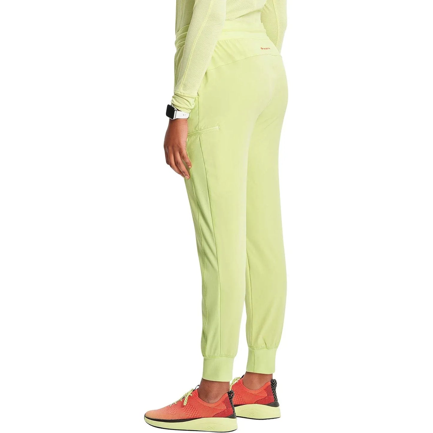Infinity Scrubs Pants Infinity IN122A Mid Rise Jogger Women Scrubs Pant Green Energy
