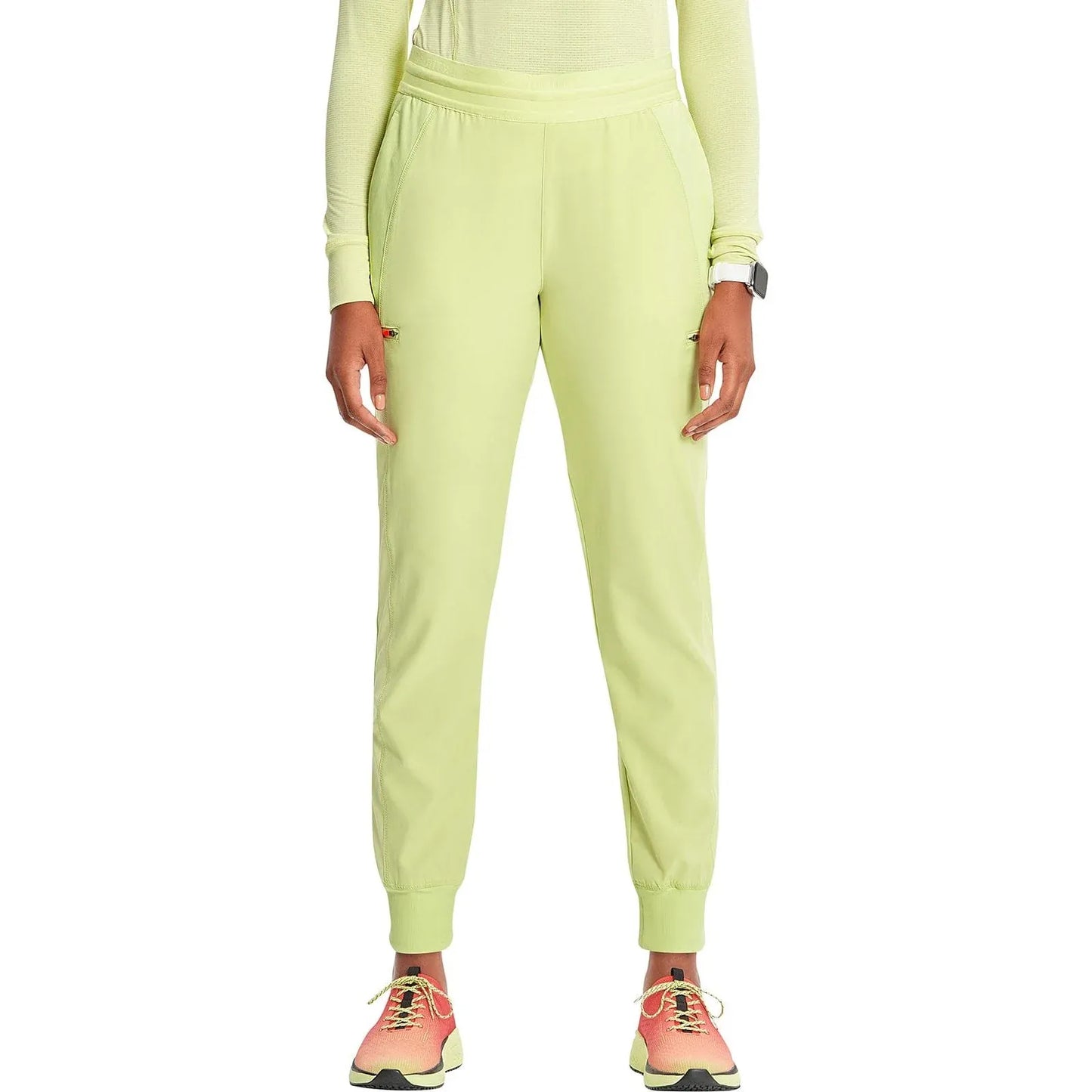 Infinity Scrubs Pants S Infinity IN122A Mid Rise Jogger Women Scrubs Pant Green Energy