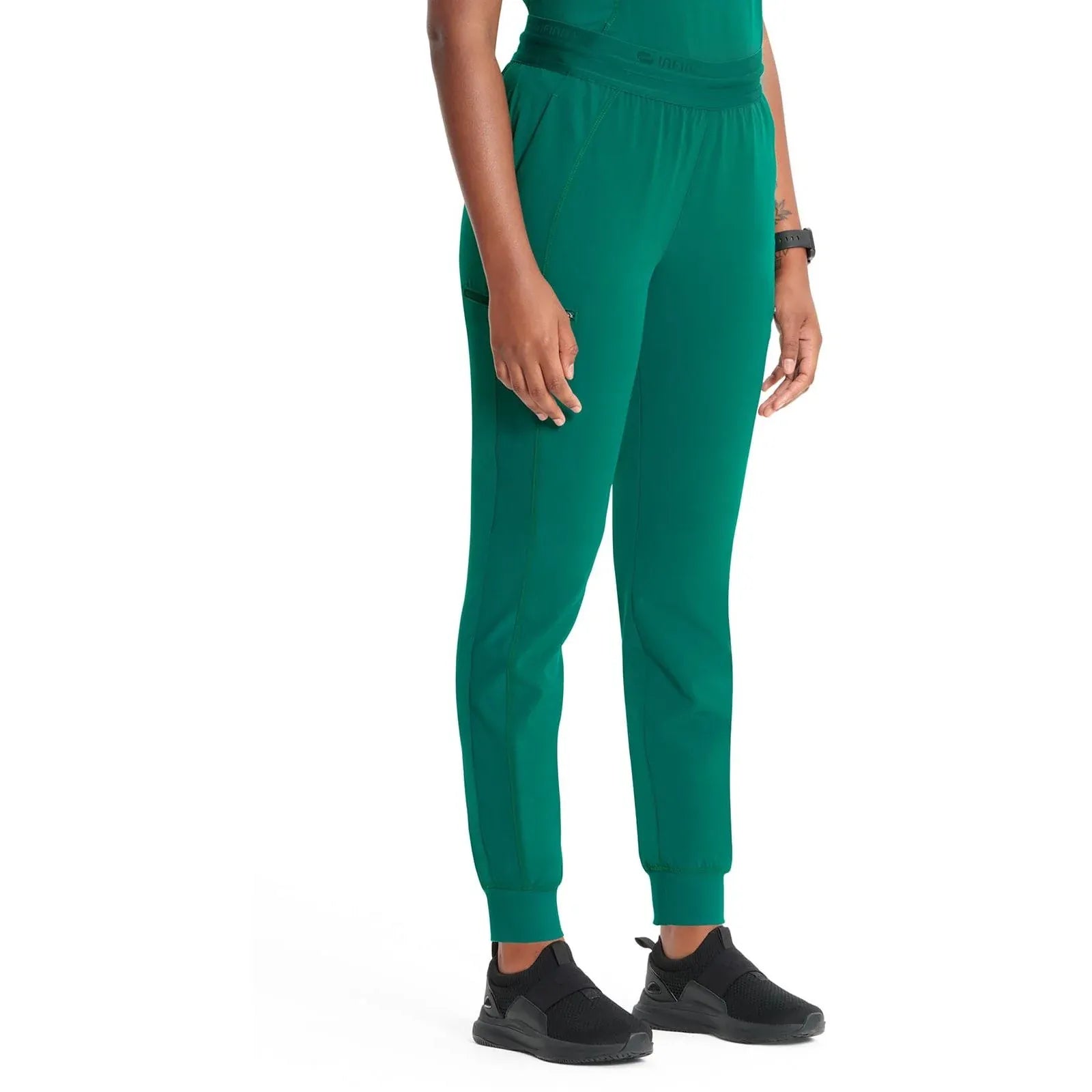 Infinity Scrubs Pants Infinity IN122A Mid Rise Jogger Women Scrubs Pant Hunter