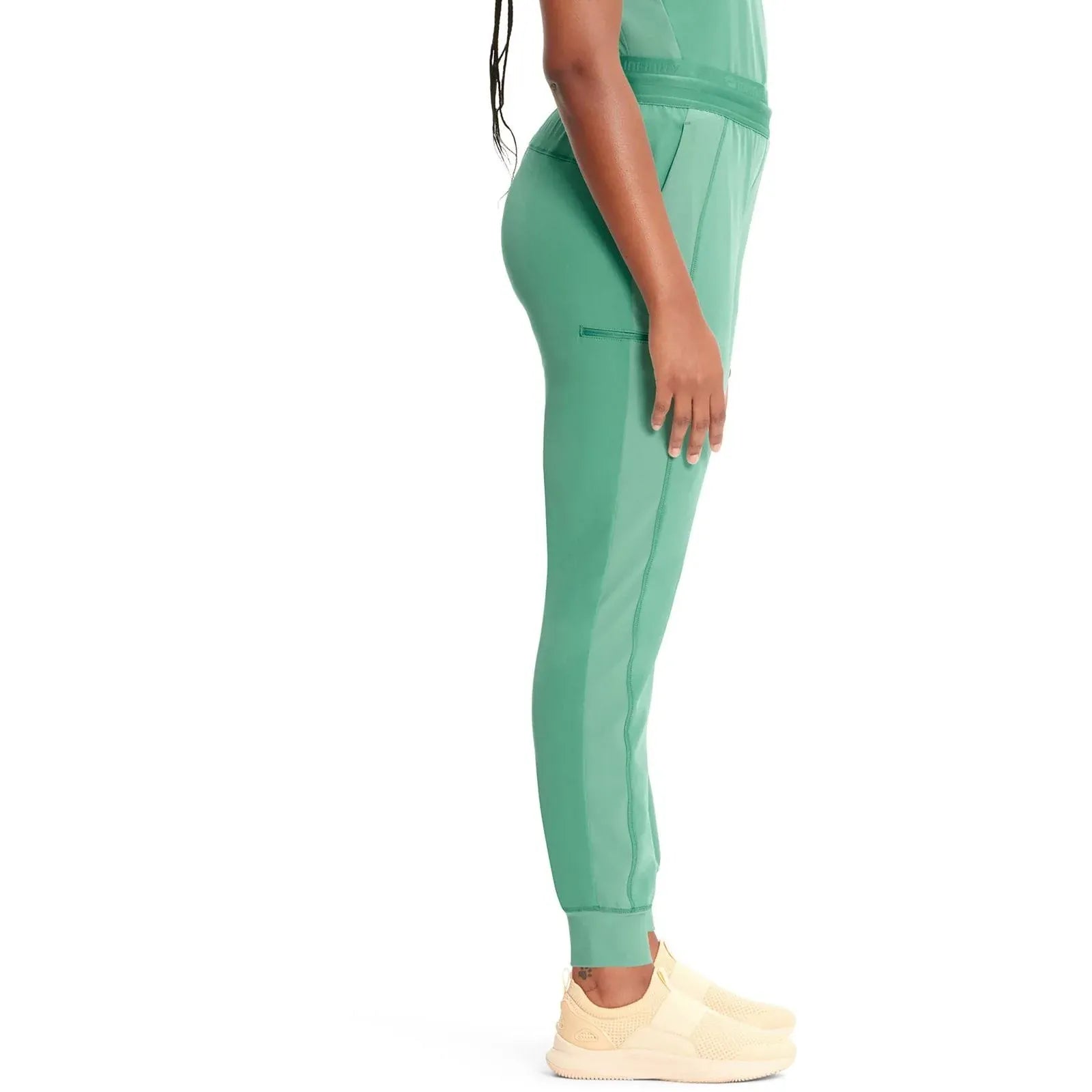 Infinity Scrubs Pants Infinity IN122A Mid Rise Jogger Women Scrubs Pant Matcha Latte