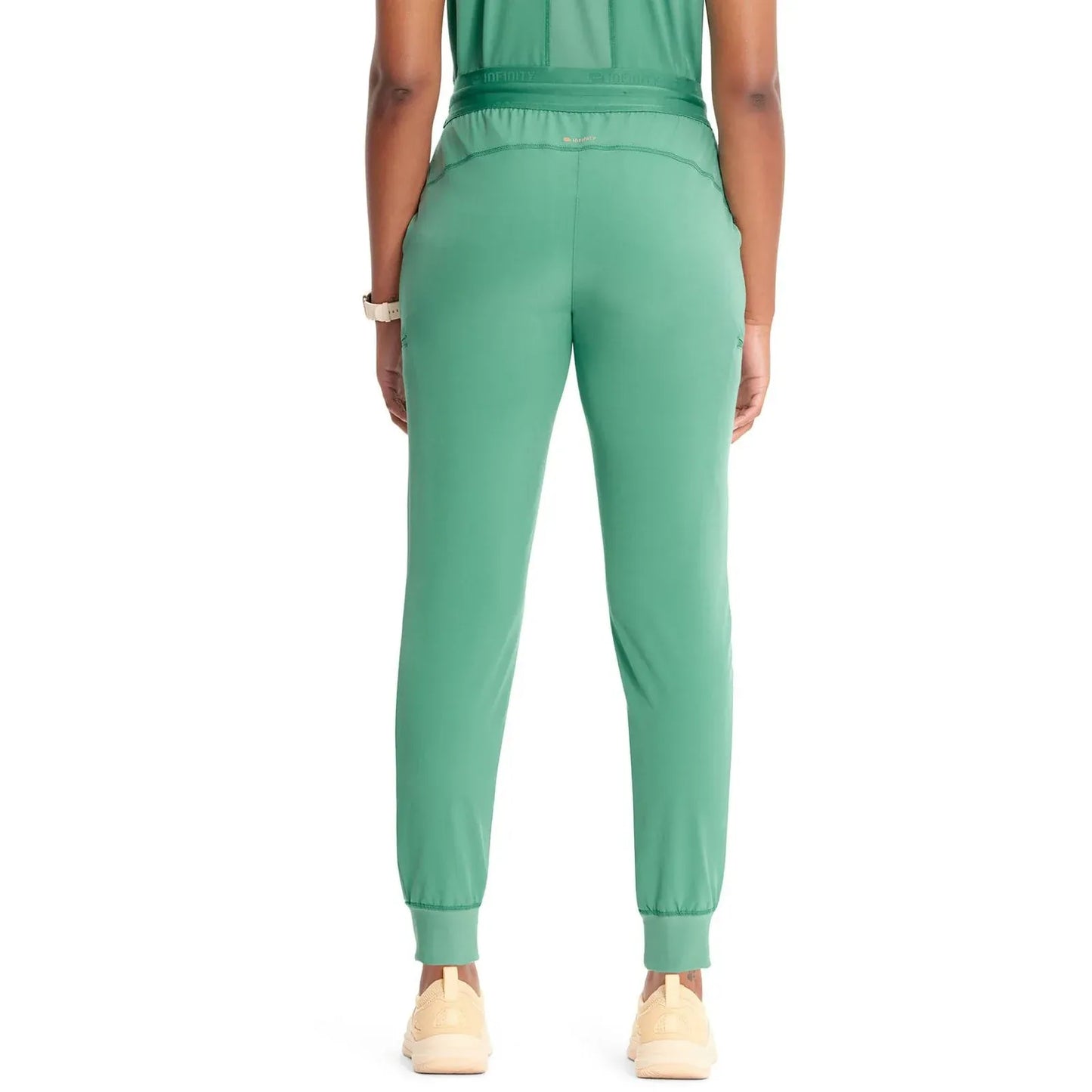 Infinity Scrubs Pants Infinity IN122A Mid Rise Jogger Women Scrubs Pant Matcha Latte