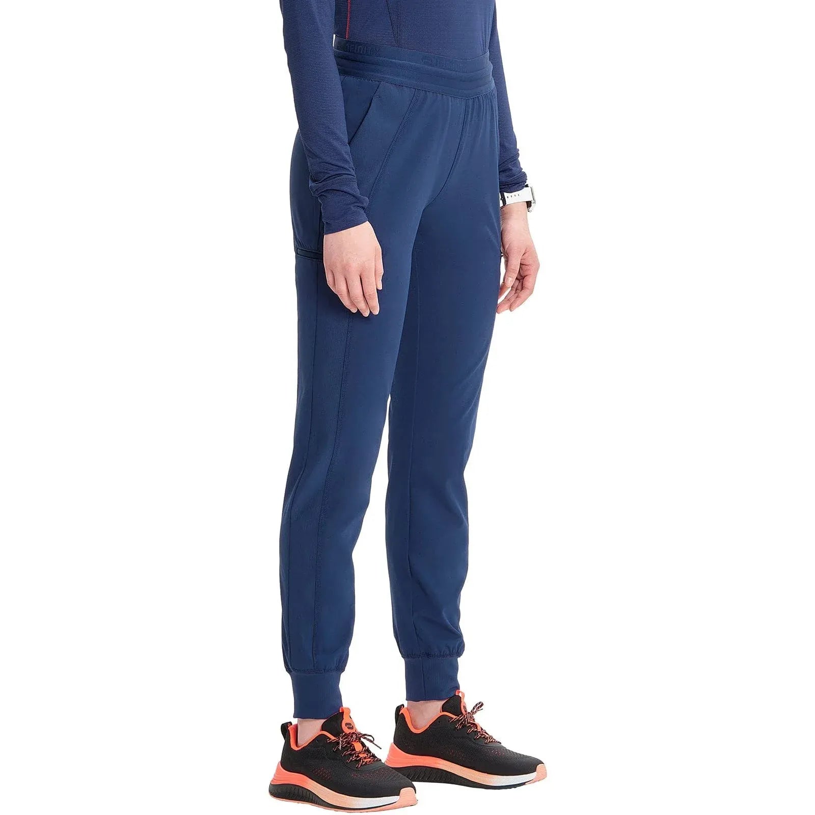 Infinity Scrubs Pants Infinity IN122A Mid Rise Jogger Women Scrubs Pant Navy