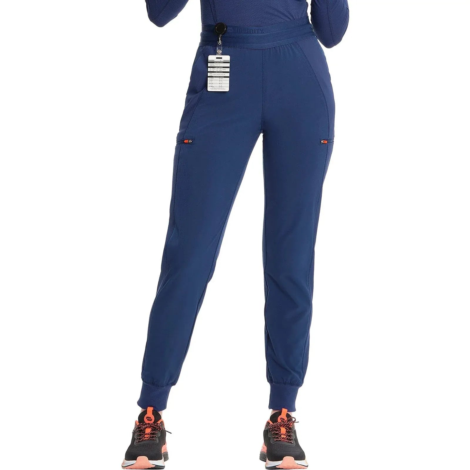 Infinity Scrubs Pants Infinity IN122A Mid Rise Jogger Women Scrubs Pant Navy