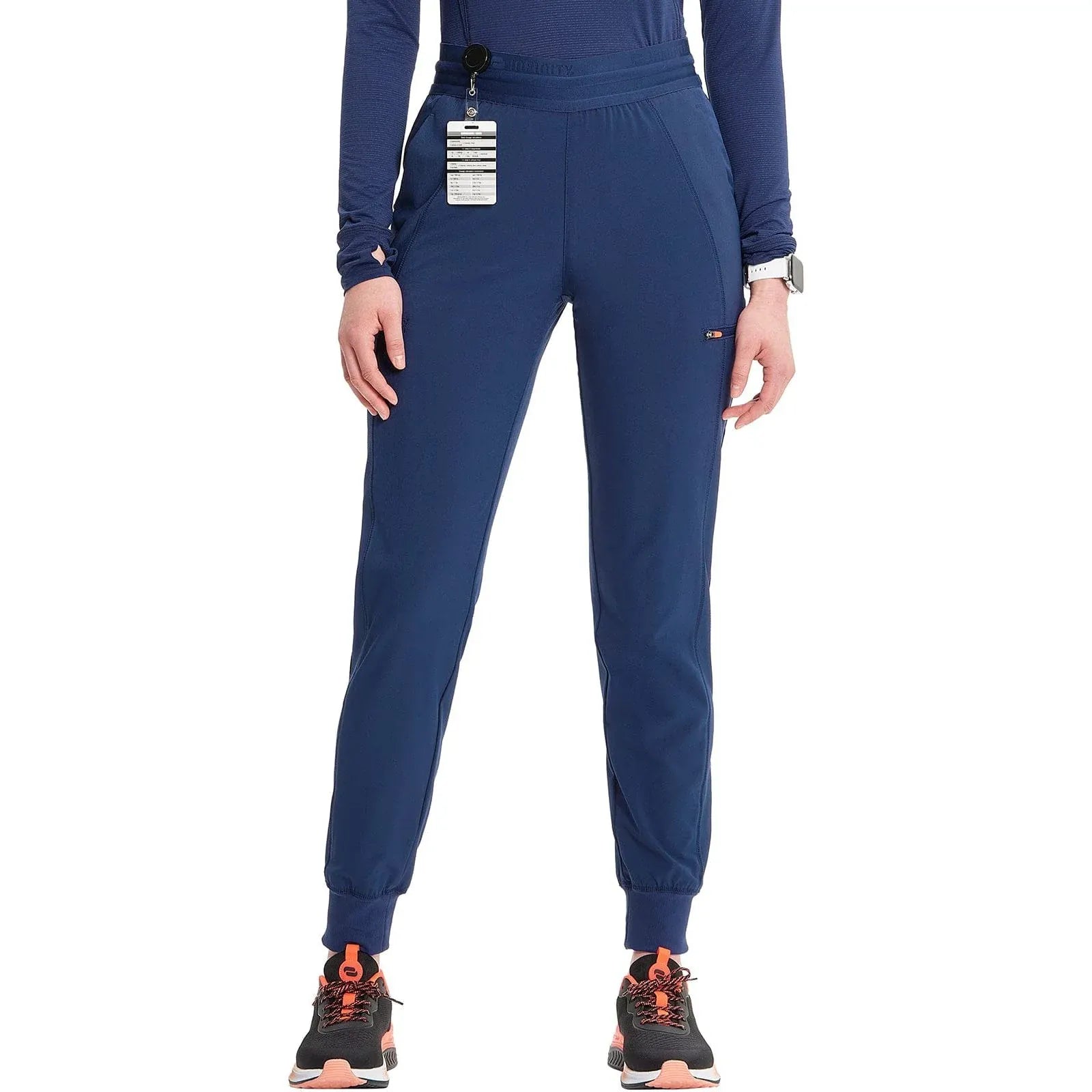Infinity Scrubs Pants 3XL Infinity IN122A Mid Rise Jogger Women Scrubs Pant Navy