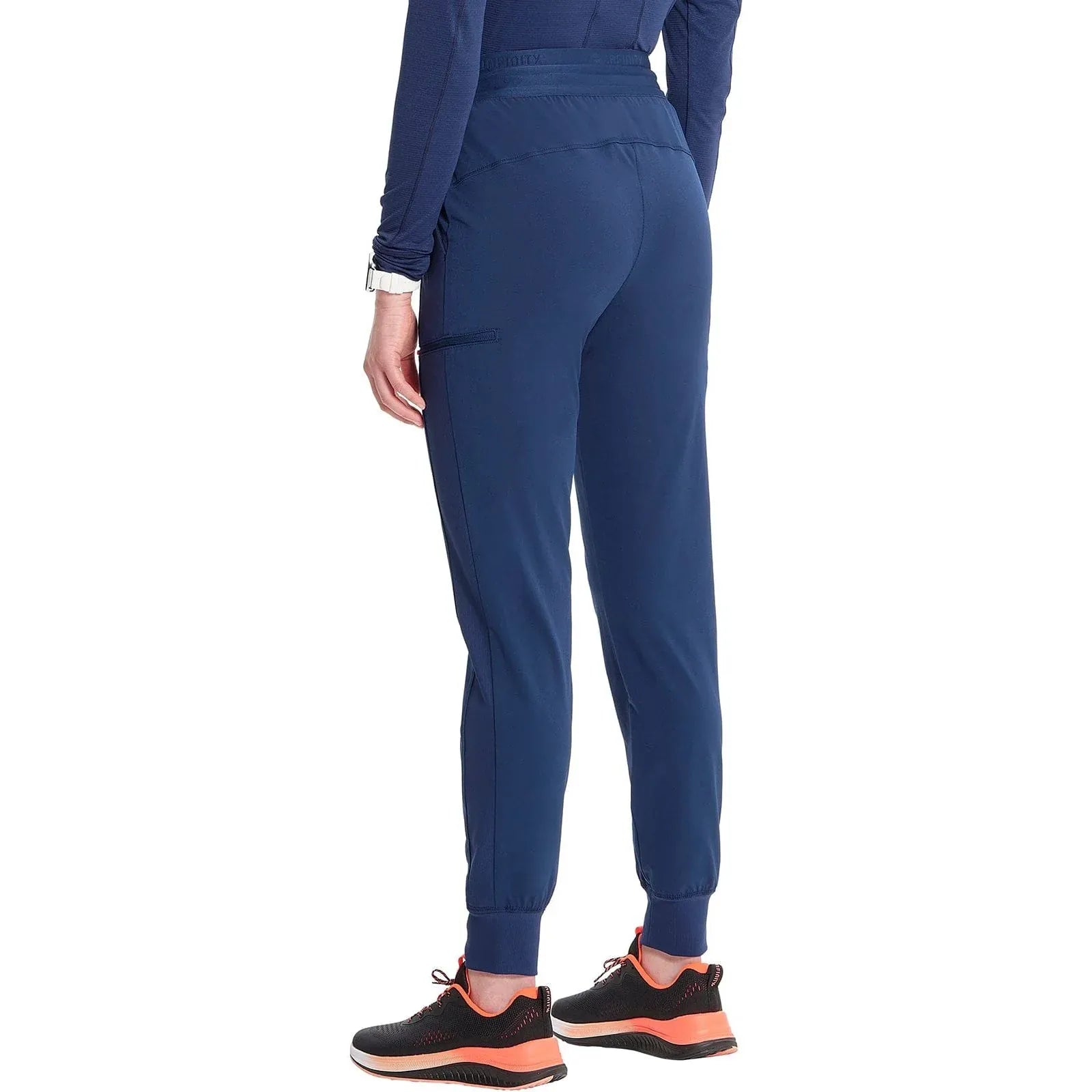 Infinity Scrubs Pants Infinity IN122A Mid Rise Jogger Women Scrubs Pant Navy