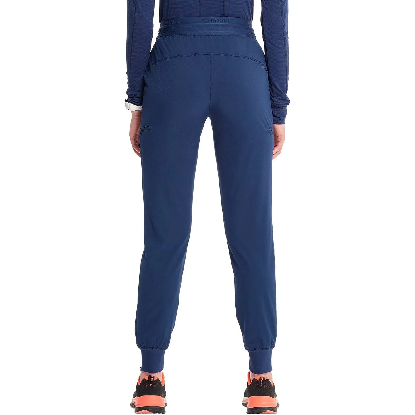 Infinity Scrubs Pants Infinity IN122A Mid Rise Jogger Women Scrubs Pant Navy