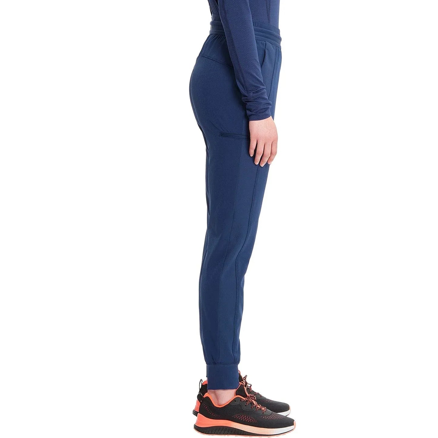 Infinity Scrubs Pants Infinity IN122A Mid Rise Jogger Women Scrubs Pant Navy