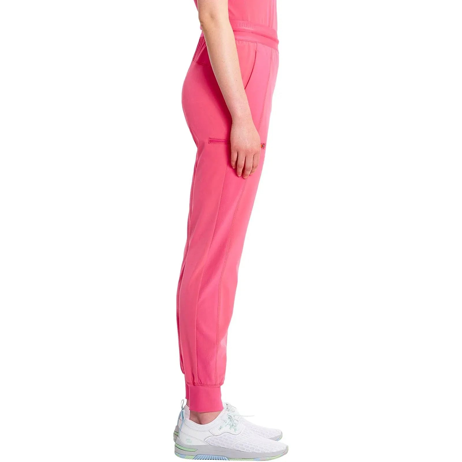 Infinity Scrubs Pants Infinity IN122A Mid Rise Jogger Women Scrubs Pant Power Pink