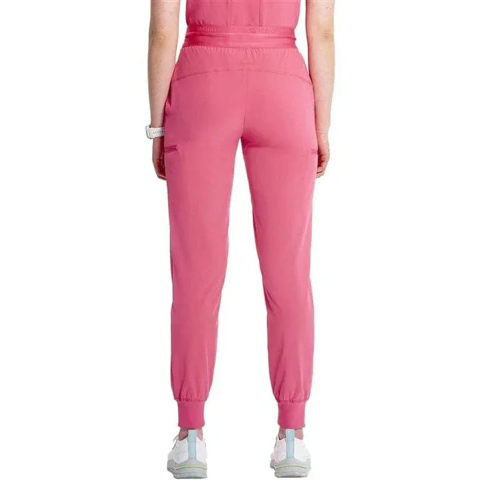 Cherokee Infinity IN122A Mid Rise Jogger Women Pant Power Pink
