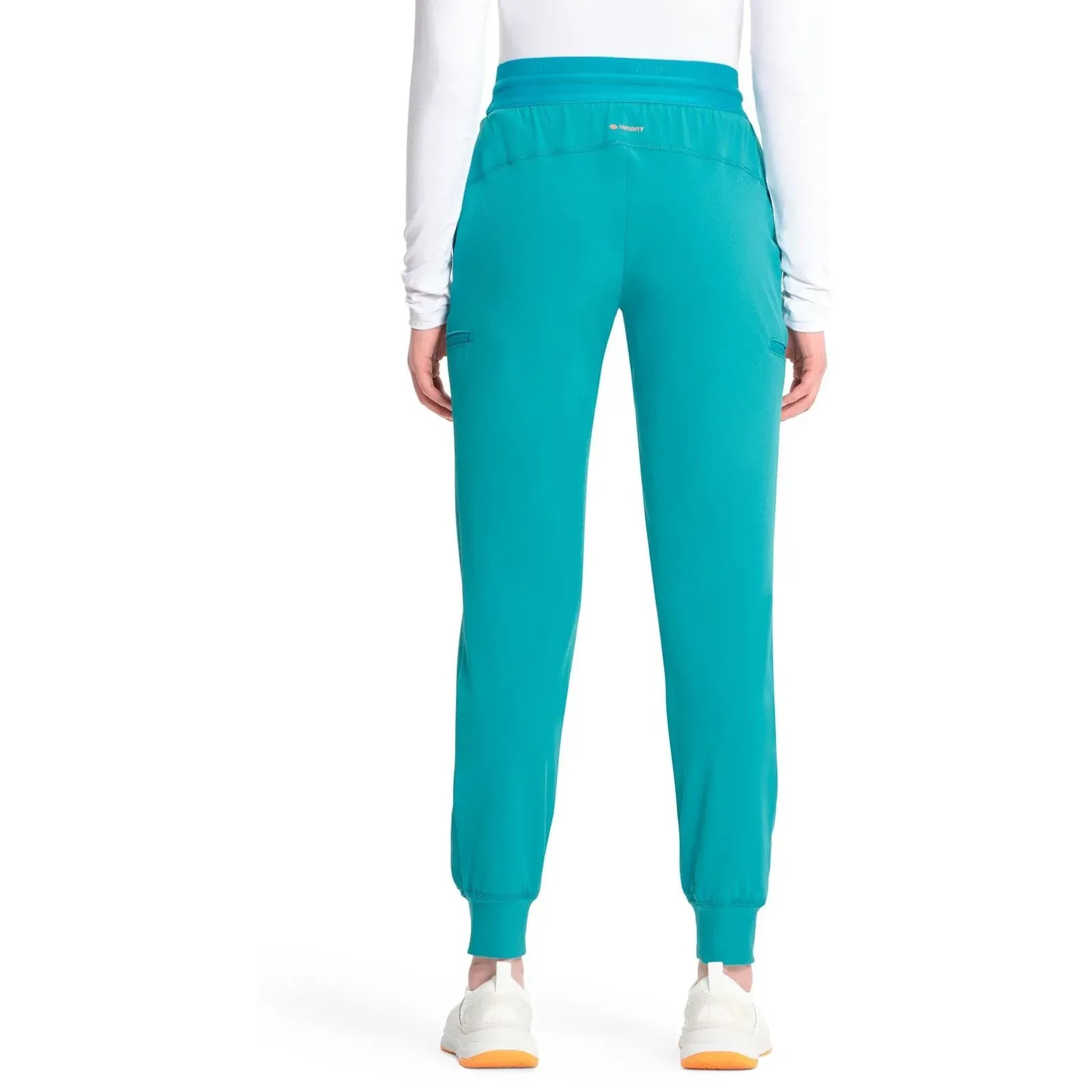 Infinity Scrubs Pants Infinity IN122A Mid Rise Jogger Women Scrubs Pant Teal Blue
