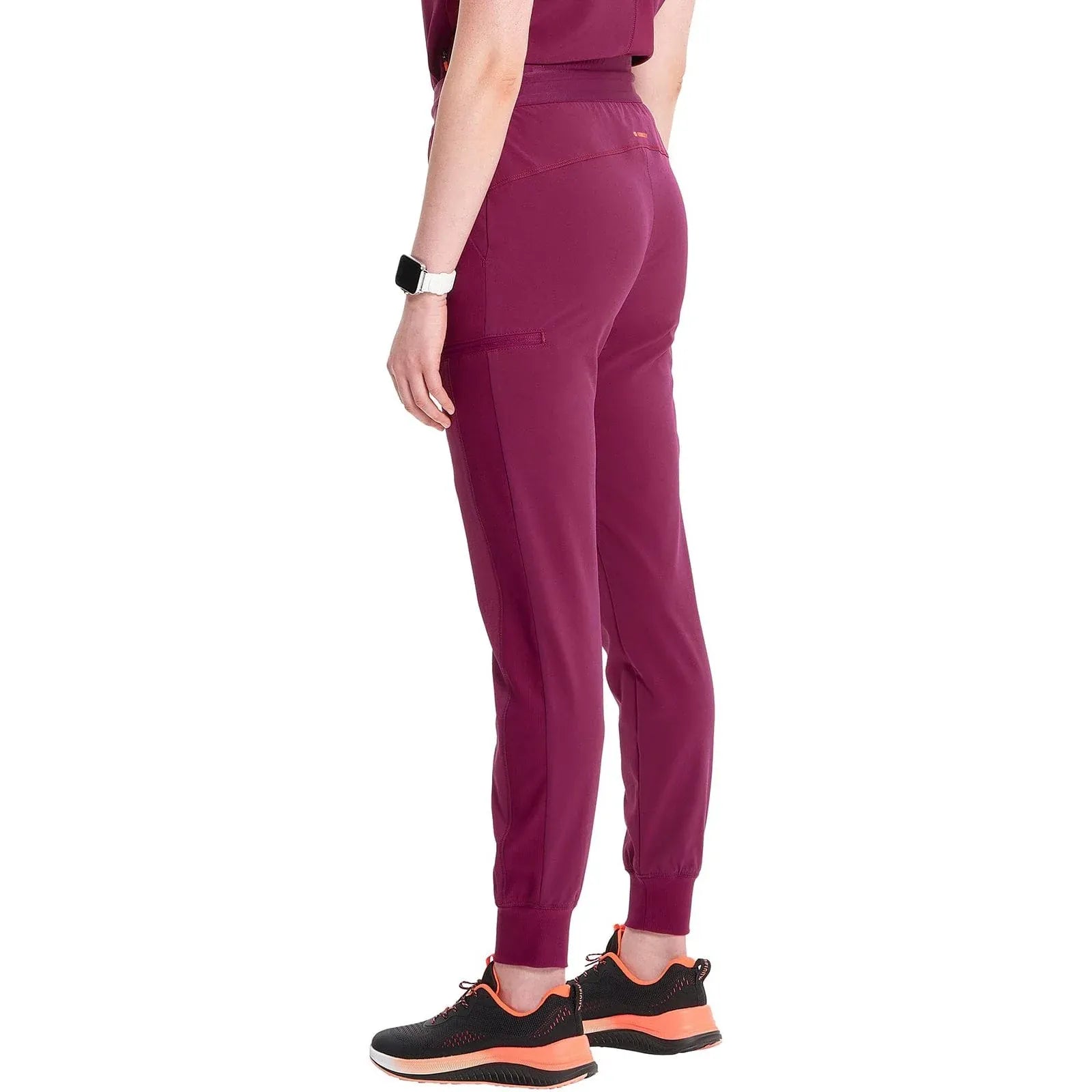 Infinity Scrubs Pants Infinity IN122A Mid Rise Jogger Women Scrubs Pant Wine
