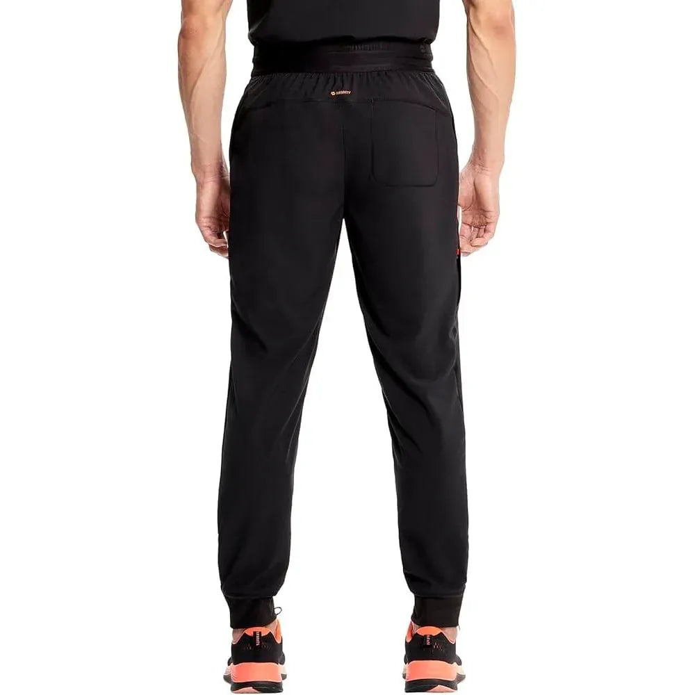 Cherokee Infinity IN204A Mens Mid Rise Jogger Men Pant Black
