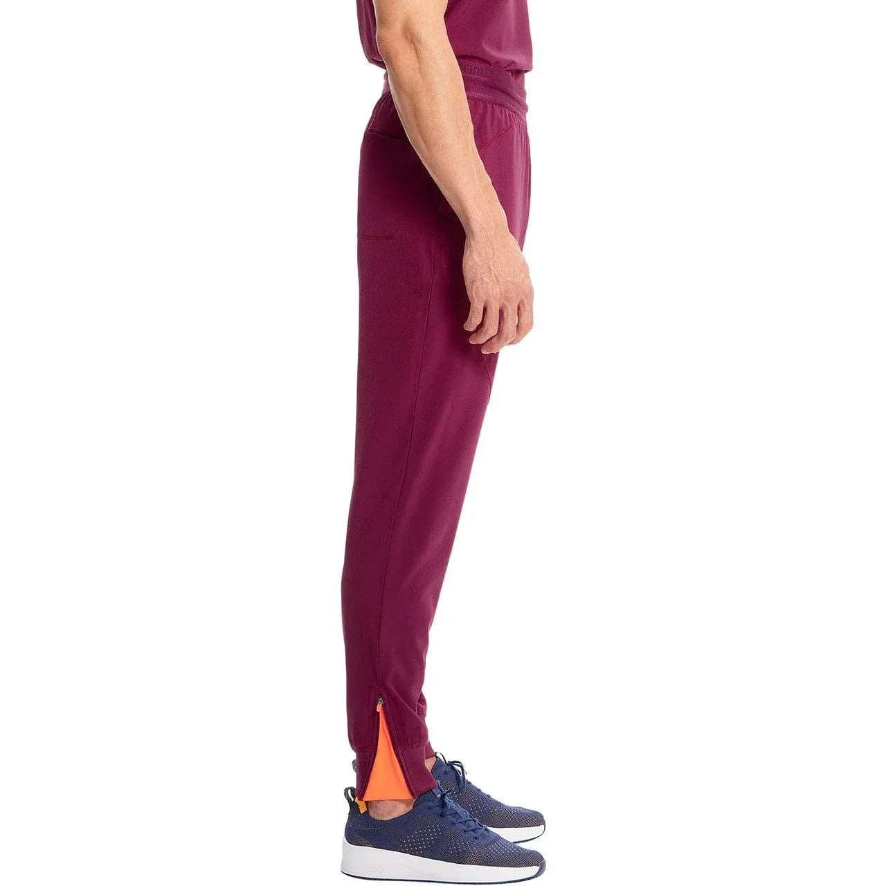 Cherokee Infinity IN204A Mens Mid Rise Jogger Men Pant Wine