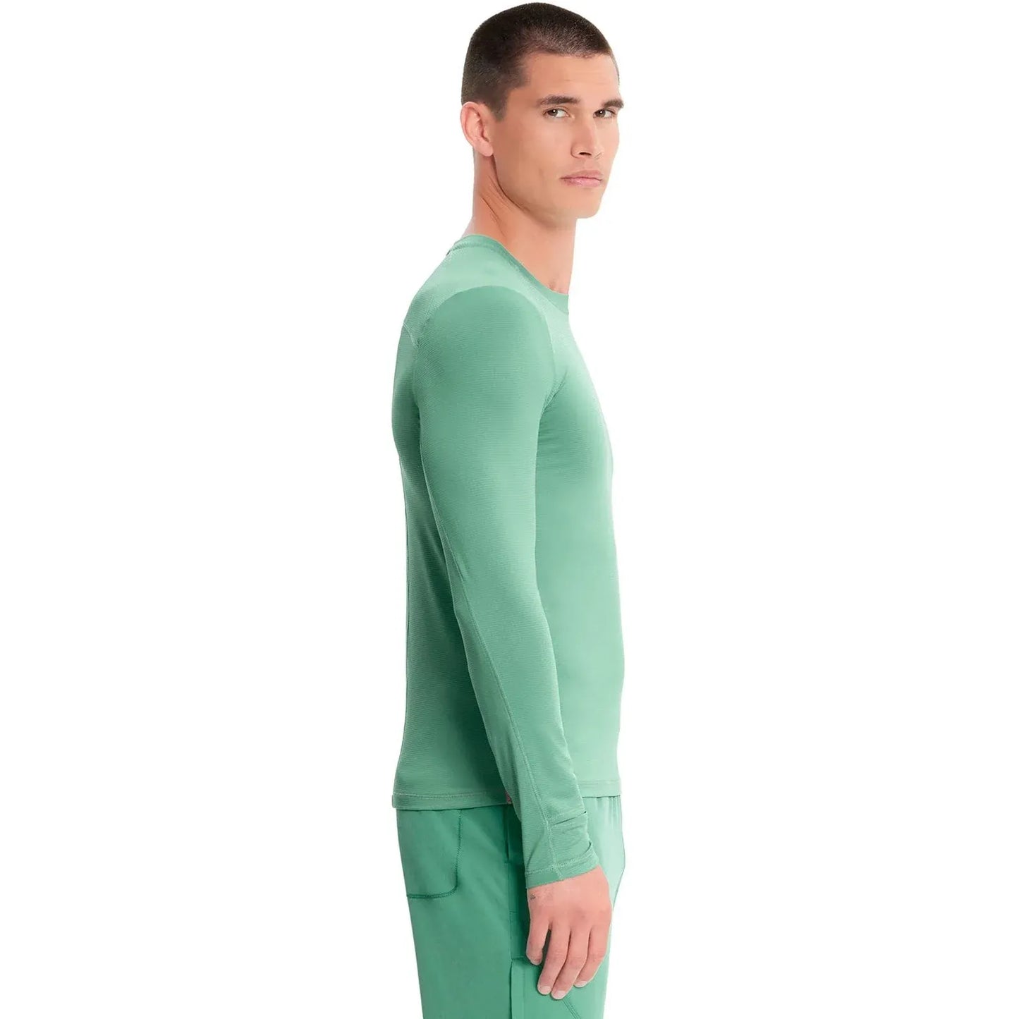 Infinity Underscrub Top Infinity IN608 Mens Long Sleeve Performance Underscrub Men Matcha Lat