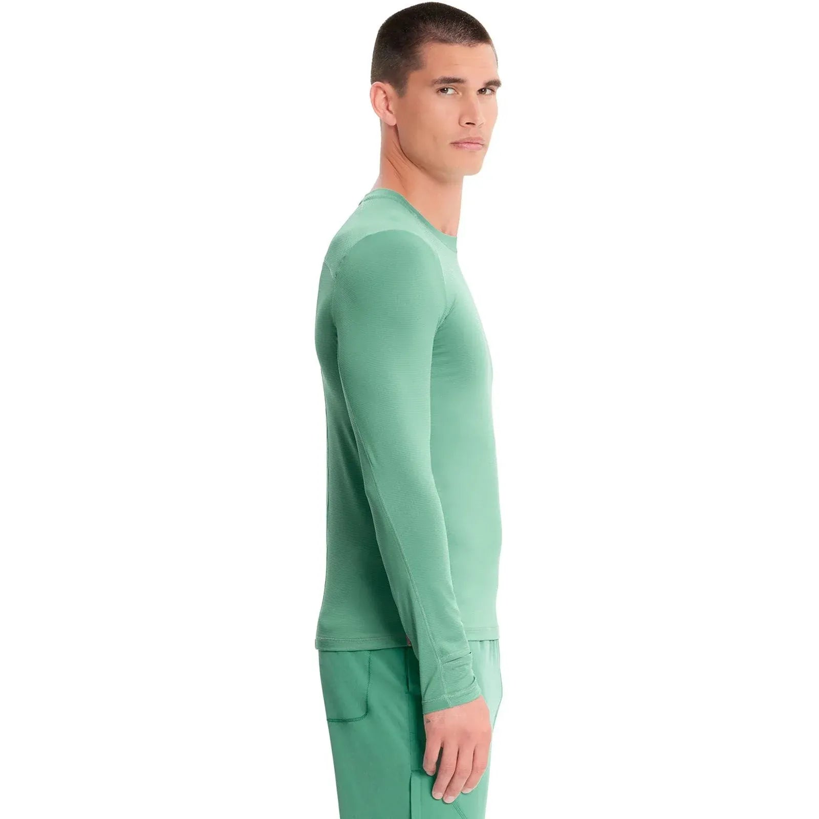 Infinity Underscrub Top Infinity IN608 Mens Long Sleeve Performance Underscrub Men Matcha Lat