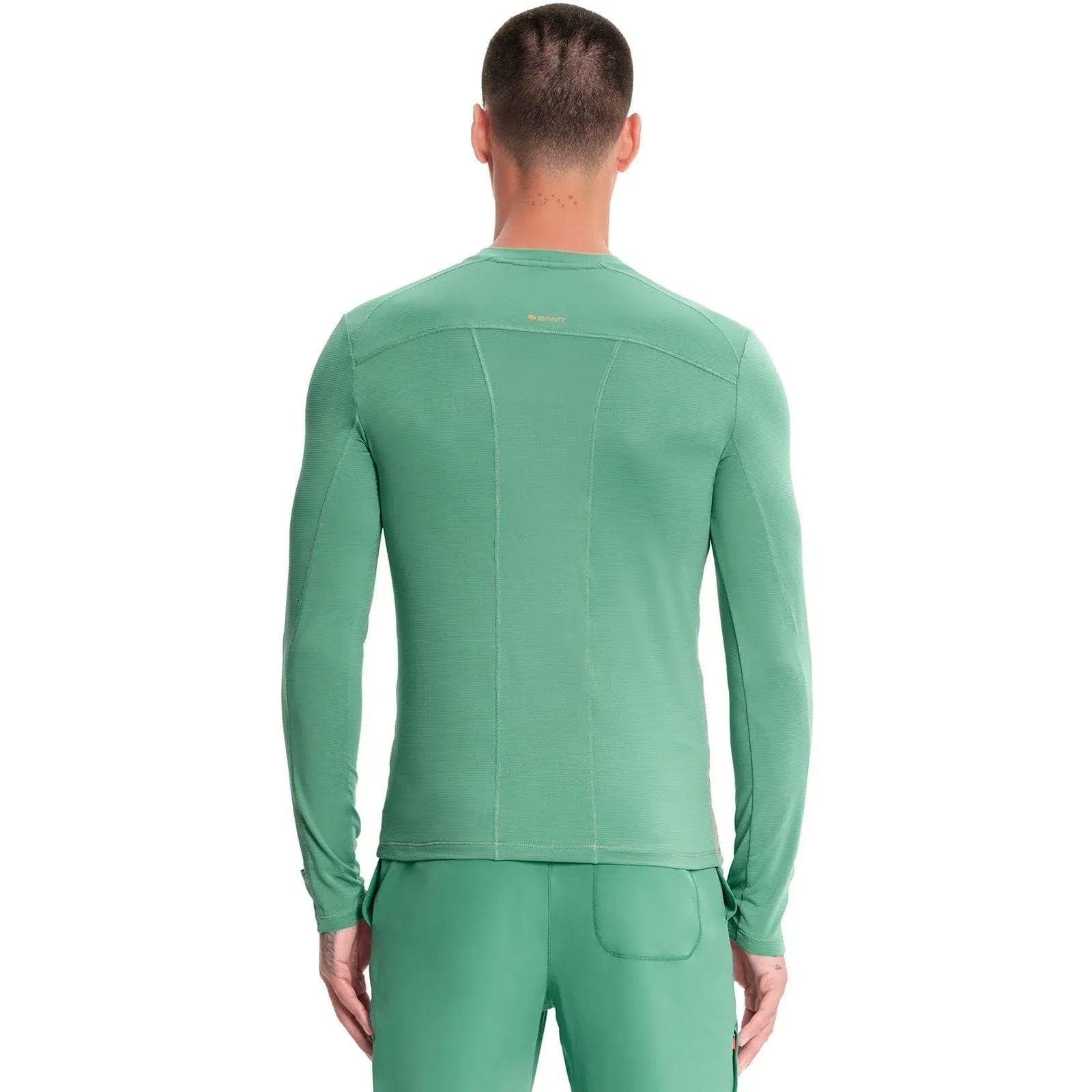 Infinity Underscrub Top Infinity IN608 Mens Long Sleeve Performance Underscrub Men Matcha Lat