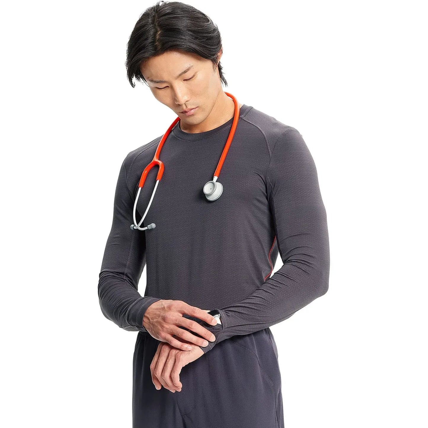Cherokee Infinity IN608 Mens Long Sleeve Performance Underscrub Men Pewter