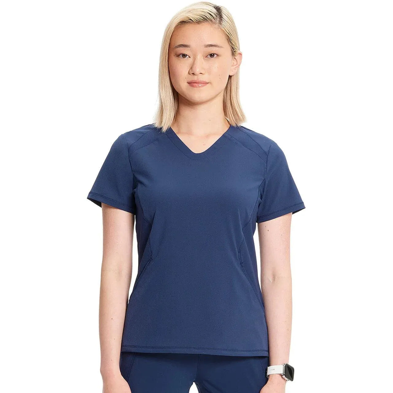 Cherokee Infinity IN620A V-neck Top Women Top Navy