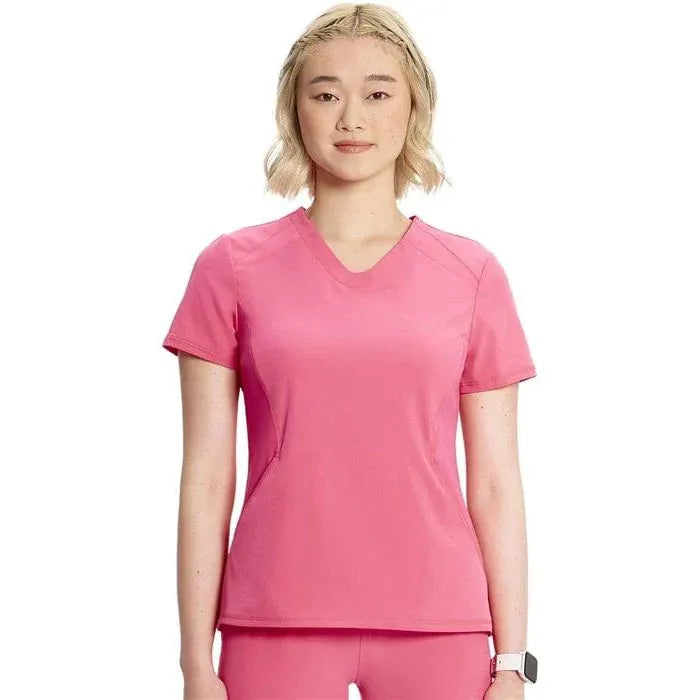 PIM-BUN Infinity IN620A V-neck Top Women Top Power Pink