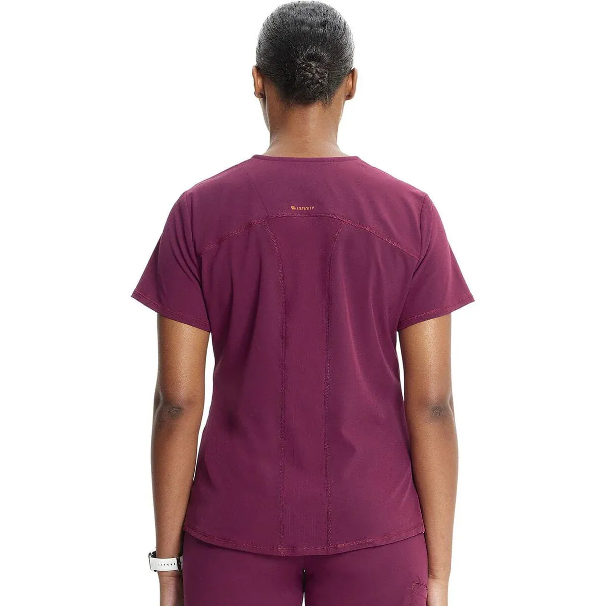 PIM-BUN Infinity IN620A V-neck Top Women Top Wine