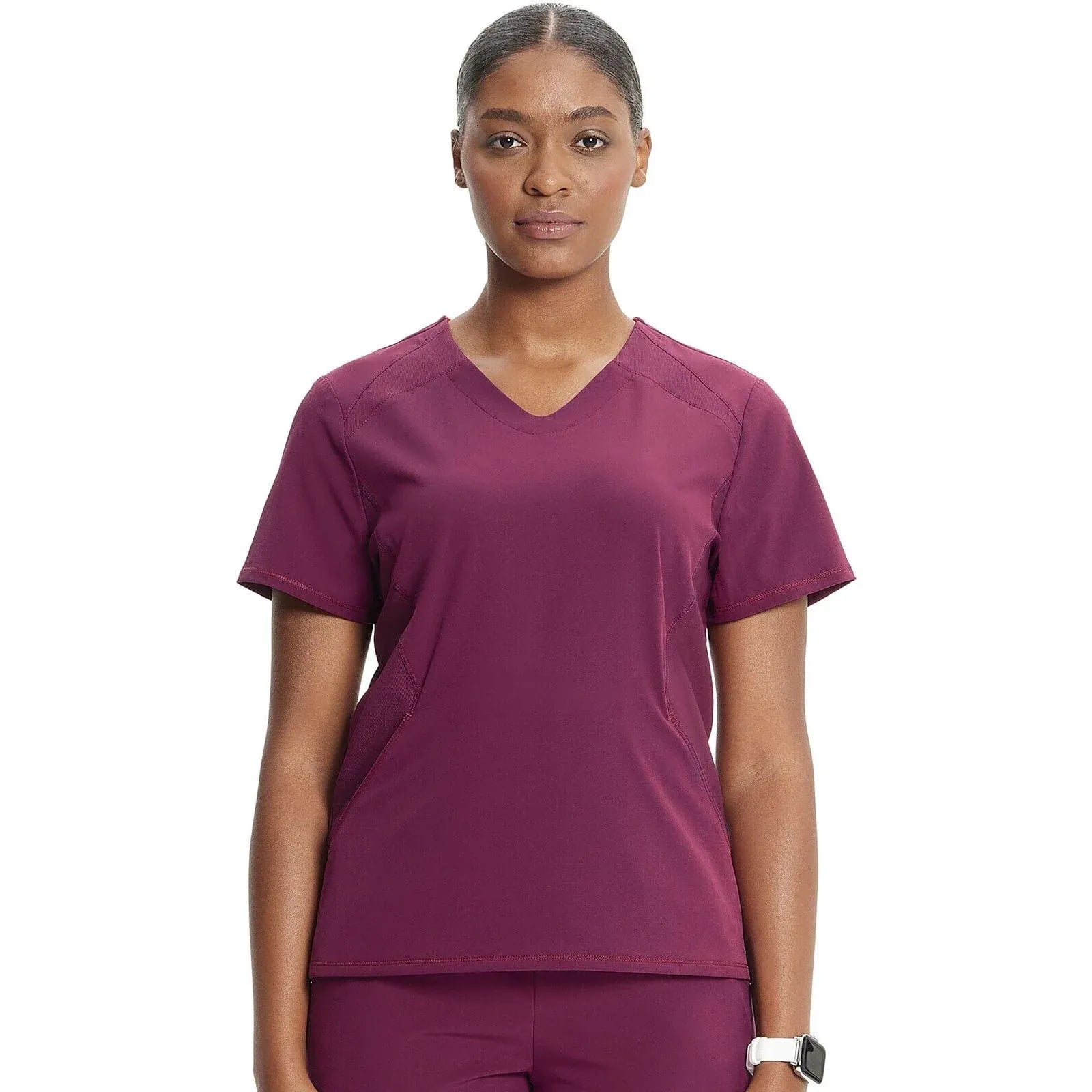 PIM-BUN 2XL Infinity IN620A V-neck Top Women Top Wine