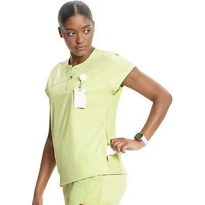 PIM-BUN Infinity IN622A Henley Top Women Top Green Energy
