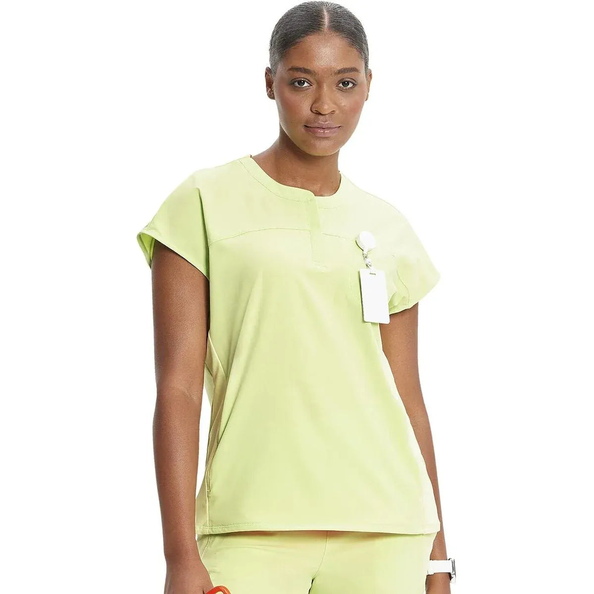 PIM-BUN 2XL Infinity IN622A Henley Top Women Top Green Energy