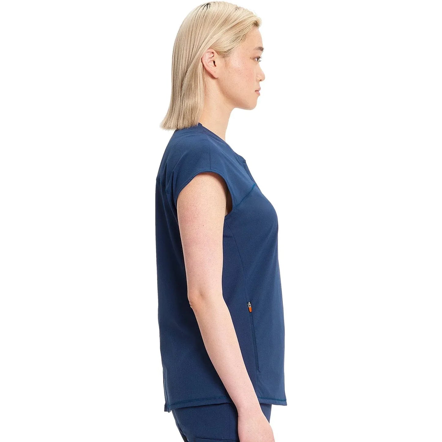 Infinity Scrubs Top Infinity IN622A Henley Women Scrubs Top Navy