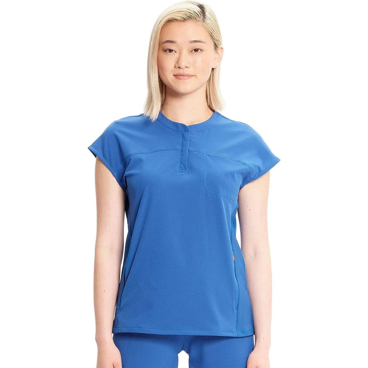 Cherokee Infinity IN622A Henley Top Women Top Royal