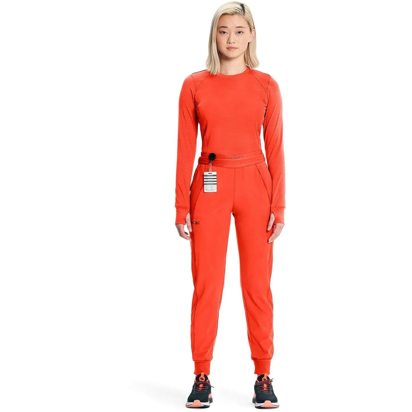 Infinity GNR8 IN640 Long Sleeve Performance Underscrub Women Fire Bird