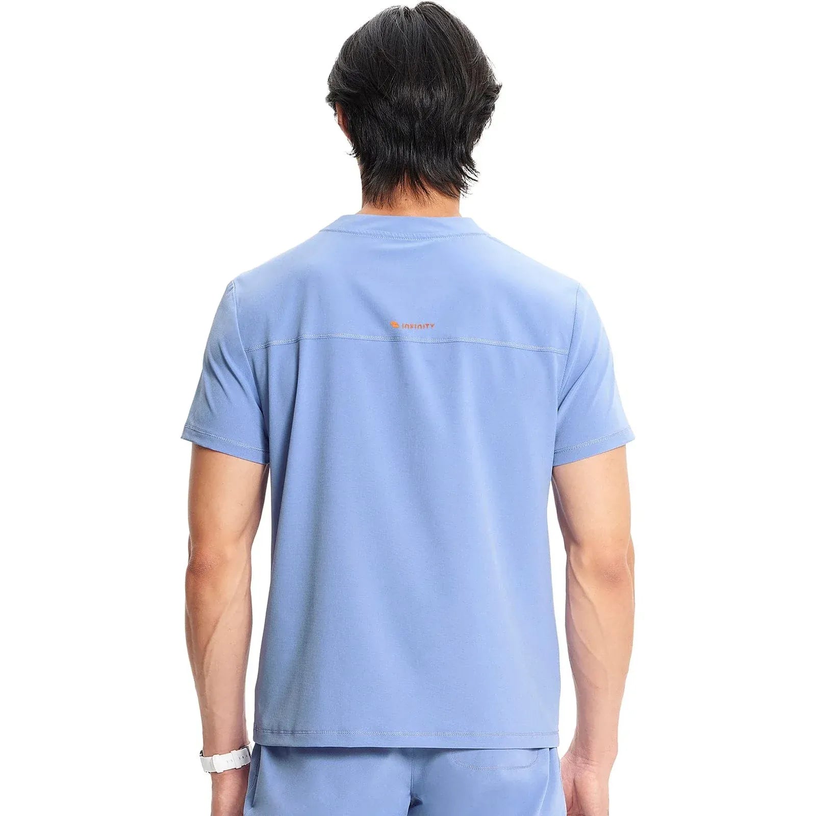 Cherokee Infinity IN702A Mens Partial Zip V-Neck Scrub Top Men Top Ciel