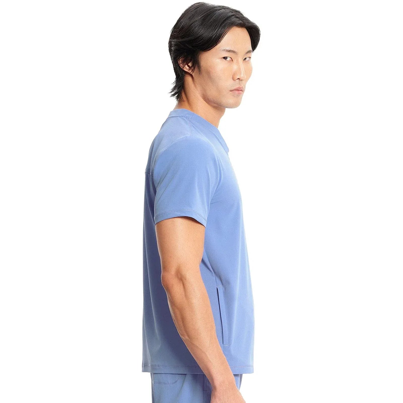 Cherokee Infinity IN702A Mens Partial Zip V-Neck Scrub Top Men Top Ciel