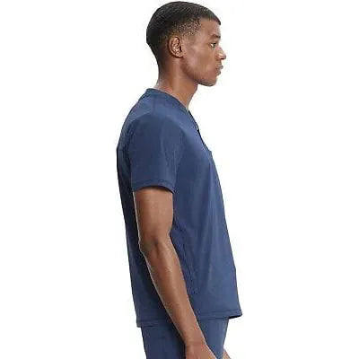 Cherokee Infinity IN702A Mens Partial Zip V-Neck Scrub Top Men Top Navy