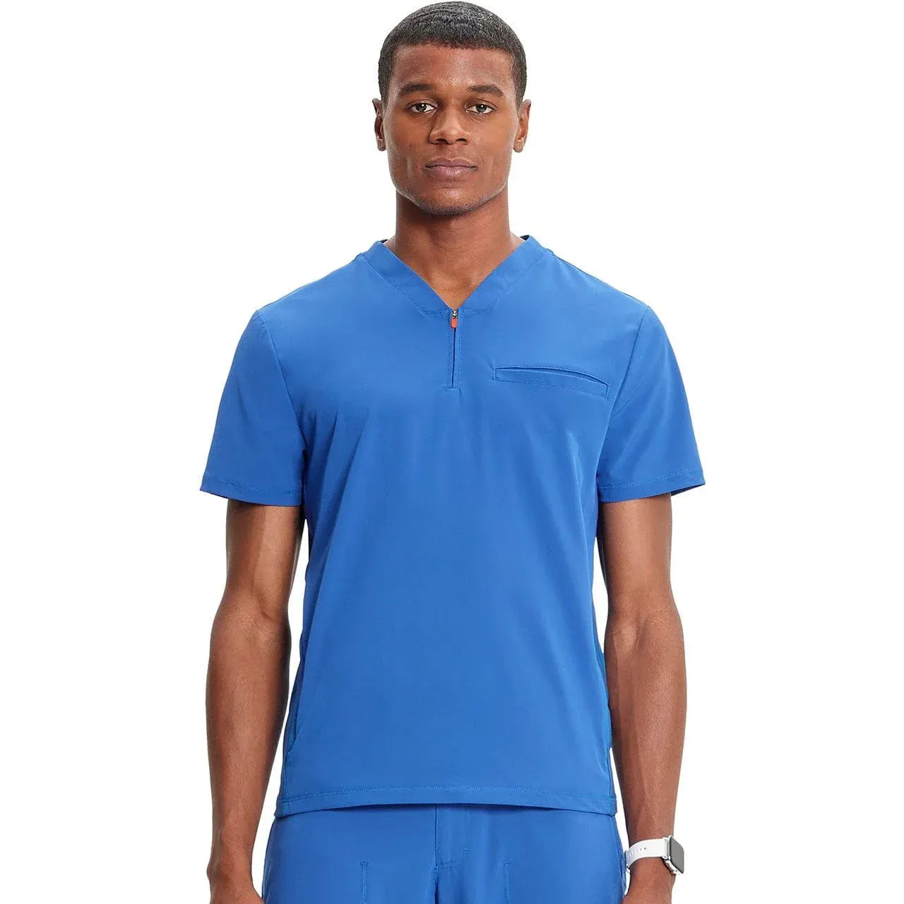 Cherokee 3XL Infinity IN702A Mens Partial Zip V-Neck Scrub Top Men Top Royal